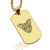 Stainless Steel Geometric Polygon Dog Dog Tag Pendant - Comfort Zone Studios