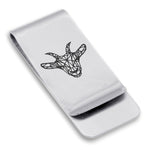 Stainless Steel Geometric Polygon Goat Classic Slim Money Clip