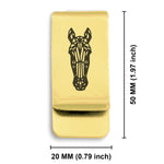 Stainless Steel Geometric Polygon Horse Classic Slim Money Clip