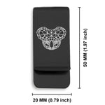 Stainless Steel Geometric Polygon Koala Classic Slim Money Clip