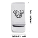 Stainless Steel Geometric Polygon Koala Classic Slim Money Clip