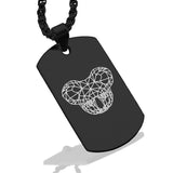 Stainless Steel Geometric Polygon Koala Dog Tag Pendant - Comfort Zone Studios