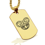 Stainless Steel Geometric Polygon Koala Dog Tag Pendant - Comfort Zone Studios