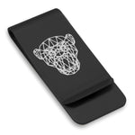Stainless Steel Geometric Polygon Monkey Classic Slim Money Clip