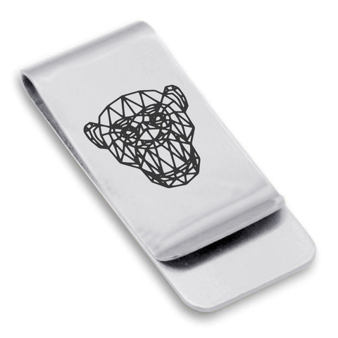 Stainless Steel Geometric Polygon Monkey Classic Slim Money Clip