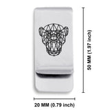 Stainless Steel Geometric Polygon Monkey Classic Slim Money Clip