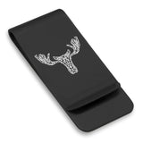 Stainless Steel Geometric Polygon Moose Classic Slim Money Clip