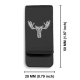 Stainless Steel Geometric Polygon Moose Classic Slim Money Clip