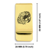 Stainless Steel Geometric Polygon Parrot Classic Slim Money Clip