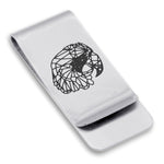 Stainless Steel Geometric Polygon Parrot Classic Slim Money Clip