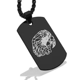Stainless Steel Geometric Polygon Parrot Dog Tag Pendant - Comfort Zone Studios