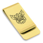 Stainless Steel Geometric Polygon Pig Classic Slim Money Clip