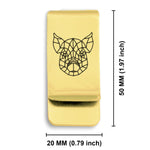 Stainless Steel Geometric Polygon Pig Classic Slim Money Clip