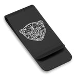 Stainless Steel Geometric Polygon Polar Bear Classic Slim Money Clip