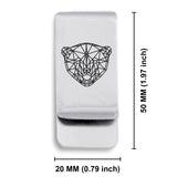 Stainless Steel Geometric Polygon Polar Bear Classic Slim Money Clip