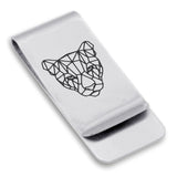 Stainless Steel Geometric Polygon Puma Classic Slim Money Clip