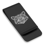 Stainless Steel Geometric Polygon Raccoon Classic Slim Money Clip