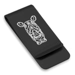 Stainless Steel Geometric Polygon Rhino Classic Slim Money Clip