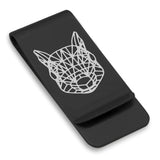 Stainless Steel Geometric Polygon Squirrel Classic Slim Money Clip