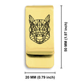 Stainless Steel Geometric Polygon Squirrel Classic Slim Money Clip