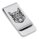 Stainless Steel Geometric Polygon Squirrel Classic Slim Money Clip