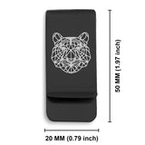 Stainless Steel Geometric Polygon Tiger Classic Slim Money Clip