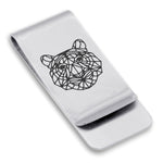 Stainless Steel Geometric Polygon Tiger Classic Slim Money Clip