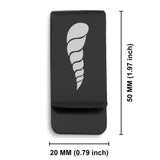 Stainless Steel Cornicello Italian Horn Good Luck Charm Classic Slim Money Clip
