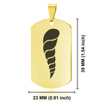 Stainless Steel Cornicello Italian Horn Good Luck Charm Dog Tag Pendant