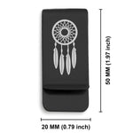 Stainless Steel Dream Catcher Good Luck Charm Classic Slim Money Clip