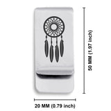 Stainless Steel Dream Catcher Good Luck Charm Classic Slim Money Clip
