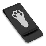 Stainless Steel Rabbit’s Foot Good Luck Charm Classic Slim Money Clip