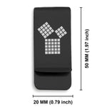Stainless Steel Masonic 47th Problem of Euclid Symbol Classic Slim Money Clip