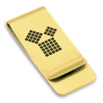Stainless Steel Masonic 47th Problem of Euclid Symbol Classic Slim Money Clip