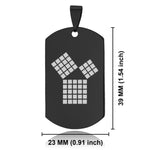 Stainless Steel Masonic 47th Problem of Euclid Symbol Dog Tag Keychain - Comfort Zone Studios