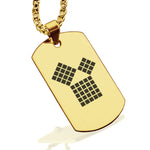 Stainless Steel Masonic 47th Problem of Euclid Symbol Dog Tag Pendant - Comfort Zone Studios
