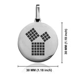 Stainless Steel Masonic 47th Problem of Euclid Symbol Round Medallion Pendant