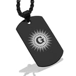 Stainless Steel Masonic Letter G Symbol Dog Tag Pendant - Comfort Zone Studios