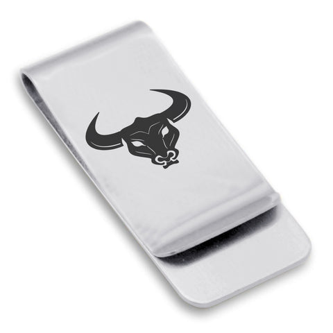 Stainless Steel Mythical Minotaur Head Classic Slim Money Clip