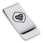 Stainless Steel Mythical Yeti Head Classic Slim Money Clip