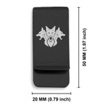 Stainless Steel Mythical Cerberus Head Classic Slim Money Clip
