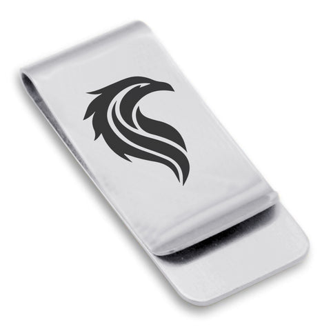 Stainless Steel Mythical Phoenix Head Classic Slim Money Clip