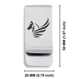 Stainless Steel Mythical Pegasus Head Classic Slim Money Clip