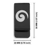 Stainless Steel Koru (Spiral) Maori Symbol Classic Slim Money Clip