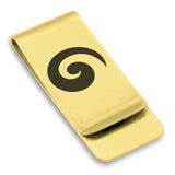 Stainless Steel Koru (Spiral) Maori Symbol Classic Slim Money Clip