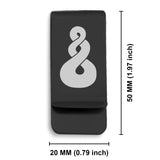 Stainless Steel Pikorua (Twist) Maori Symbol Classic Slim Money Clip