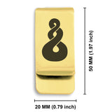 Stainless Steel Pikorua (Twist) Maori Symbol Classic Slim Money Clip