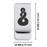 Stainless Steel Pikorua (Twist) Maori Symbol Classic Slim Money Clip