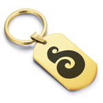 Stainless Steel Matau (Fish Hook) Maori Symbol Dog Tag Keychain - Comfort Zone Studios