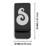Stainless Steel Matau (Fish Hook) Maori Symbol Classic Slim Money Clip